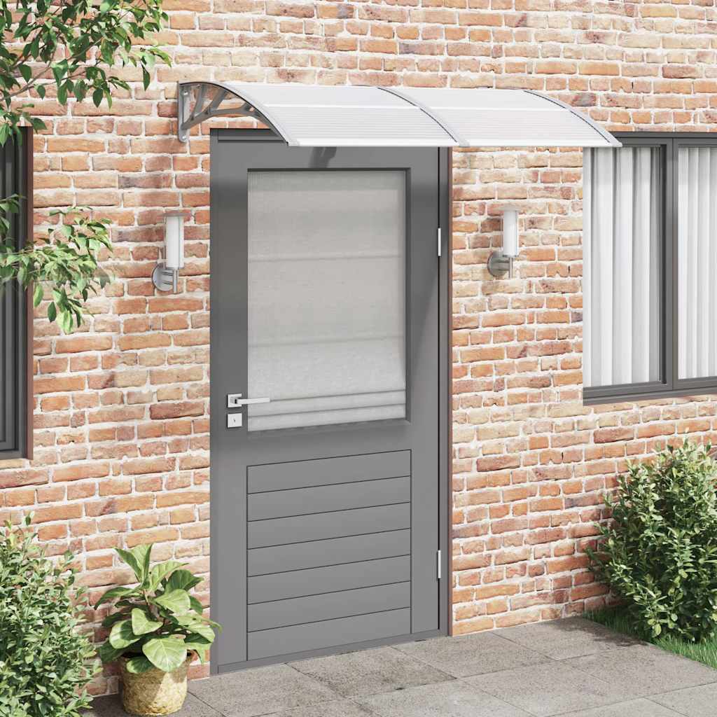 Tettoia per Porta SolPatio 150x100 cm in Policarbonato Grigio - Image 1 of 6