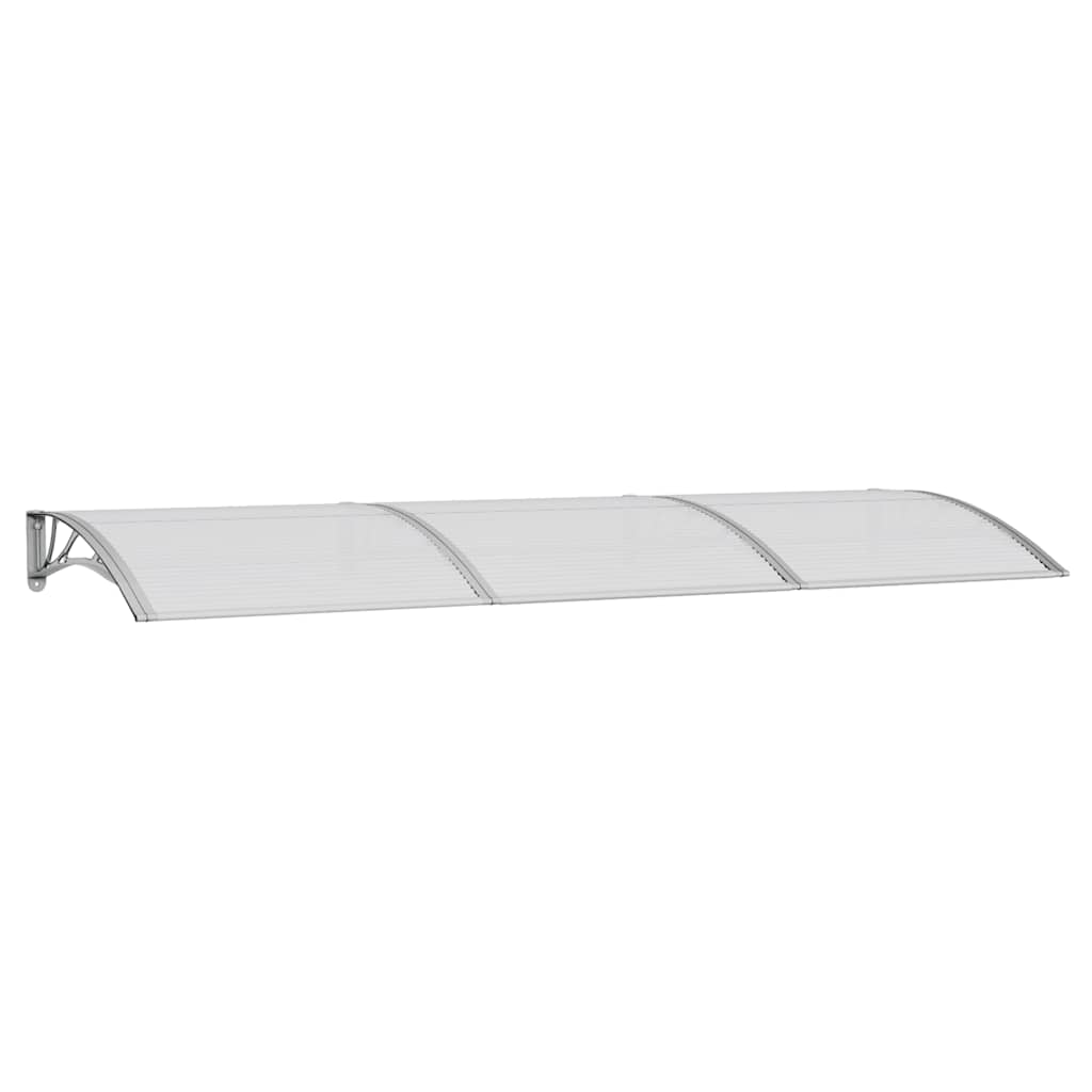 vidaXL Marquesina para Puerta de Policarbonato 150x100 cm Gris - Image 3 of 12