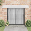 vidaXL Marquesina para Puerta de Policarbonato 150x100 cm Gris - Image 6 of 12