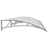 vidaXL Polycarbonate Door Canopy 300x100 cm Grey - Image 4 of 6