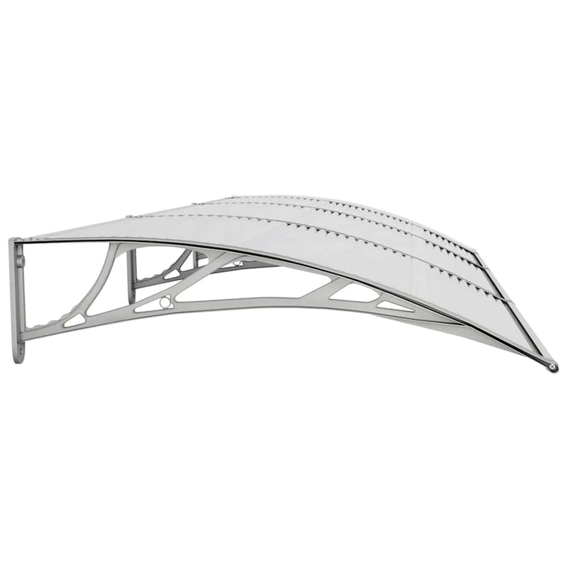vidaXL Polycarbonate Door Canopy 300x100 cm Grey - Image 4 of 6