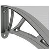Toldo para Puerta vidaXL Gris 150x75 cm de Policarbonato - Image 5 of 6