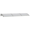 Tettoia per Porta in Policarbonato Grigio 300x75 cm - immagine 2 | SolPatio - Image 2 of 6