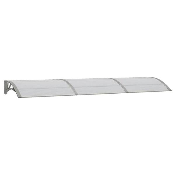 Tettoia per Porta in Policarbonato Grigio 300x75 cm - immagine 2 | SolPatio