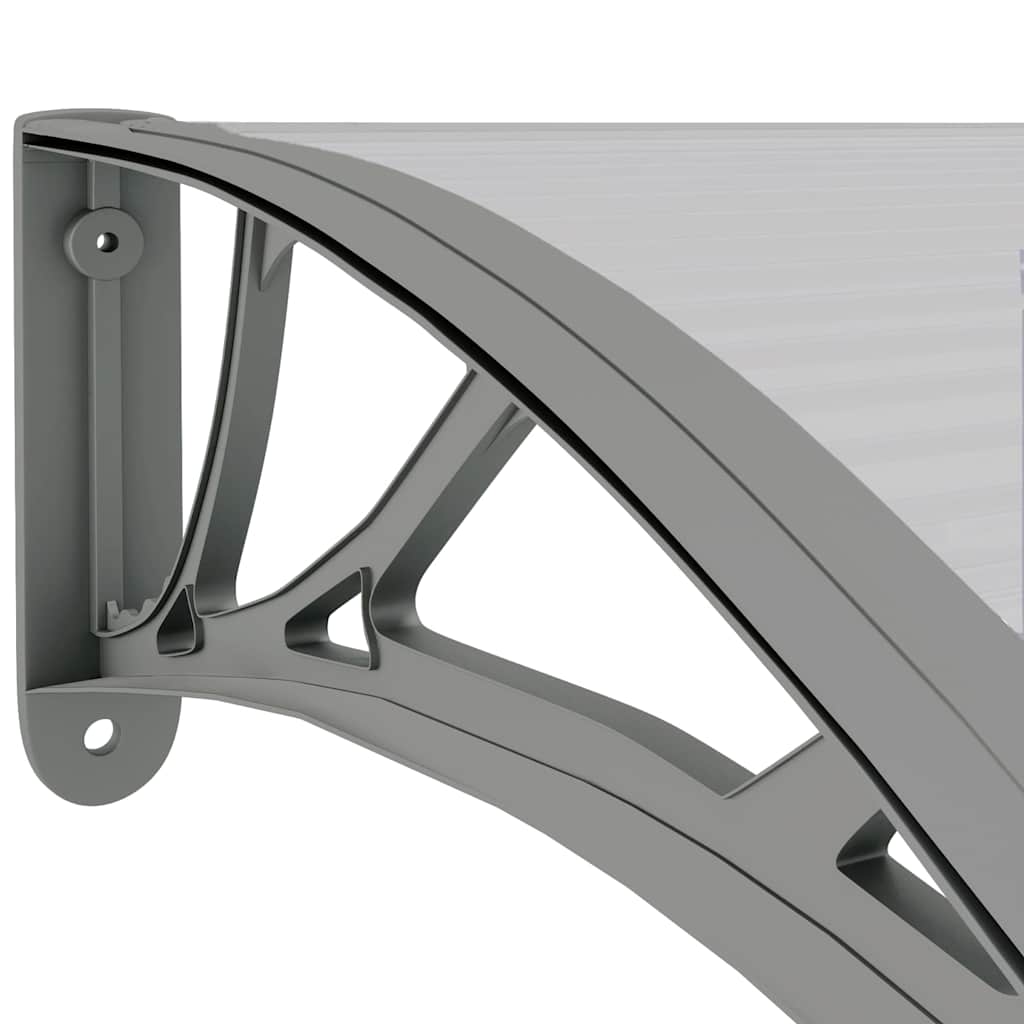 Tettoia per Porta in Policarbonato Grigio 300x75 cm - immagine 5 | SolPatio - Image 5 of 6