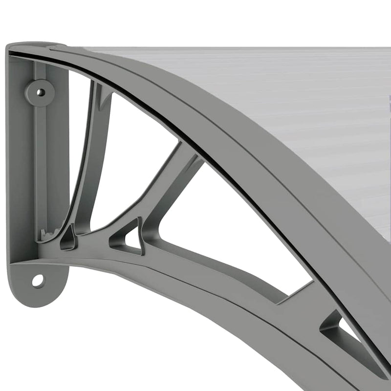 Tettoia per Porta in Policarbonato Grigio 300x75 cm - immagine 5 | SolPatio - Image 5 of 6