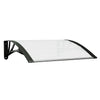 Tettoia per Porta in Policarbonato 150x75 cm Nero e Trasparente - immagine 6 | SolPatio - Image 6 of 24