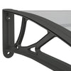 Tettoia per Porta in Policarbonato 150x75 cm Nero e Trasparente - immagine 18 | SolPatio - Image 18 of 24