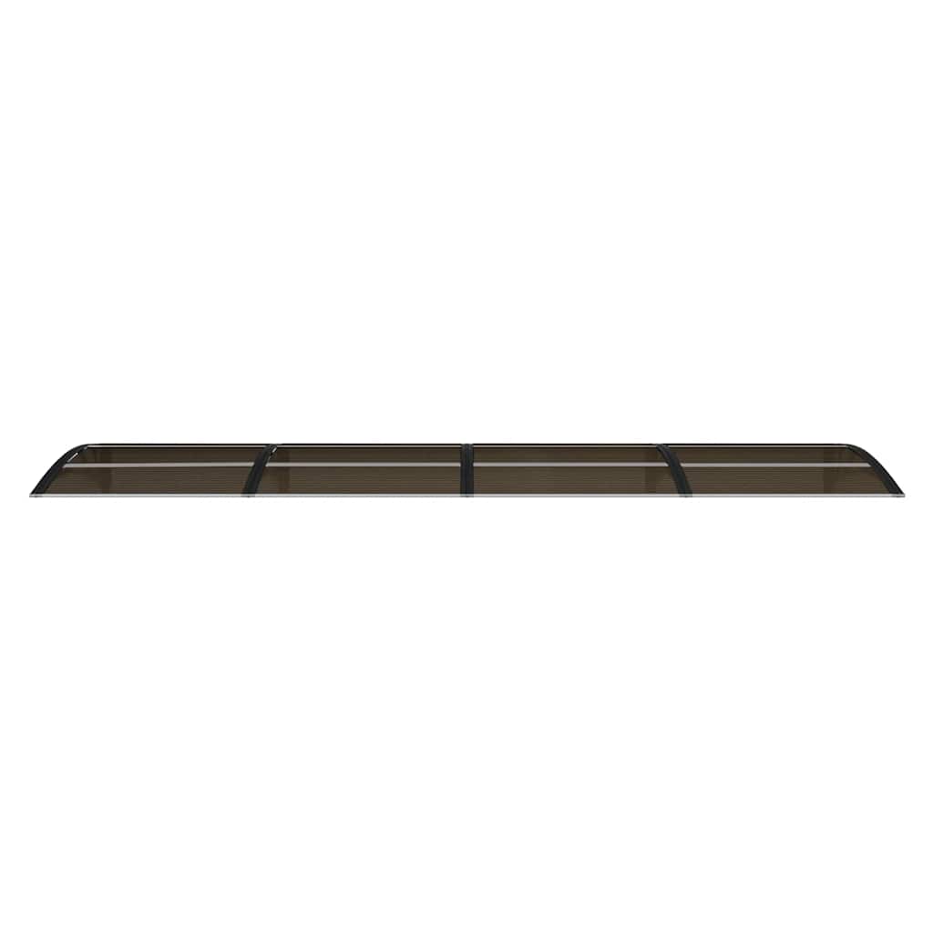 vidaXL Marquesina para Puerta de Policarbonato 350x75 cm Negra - Image 9 of 23