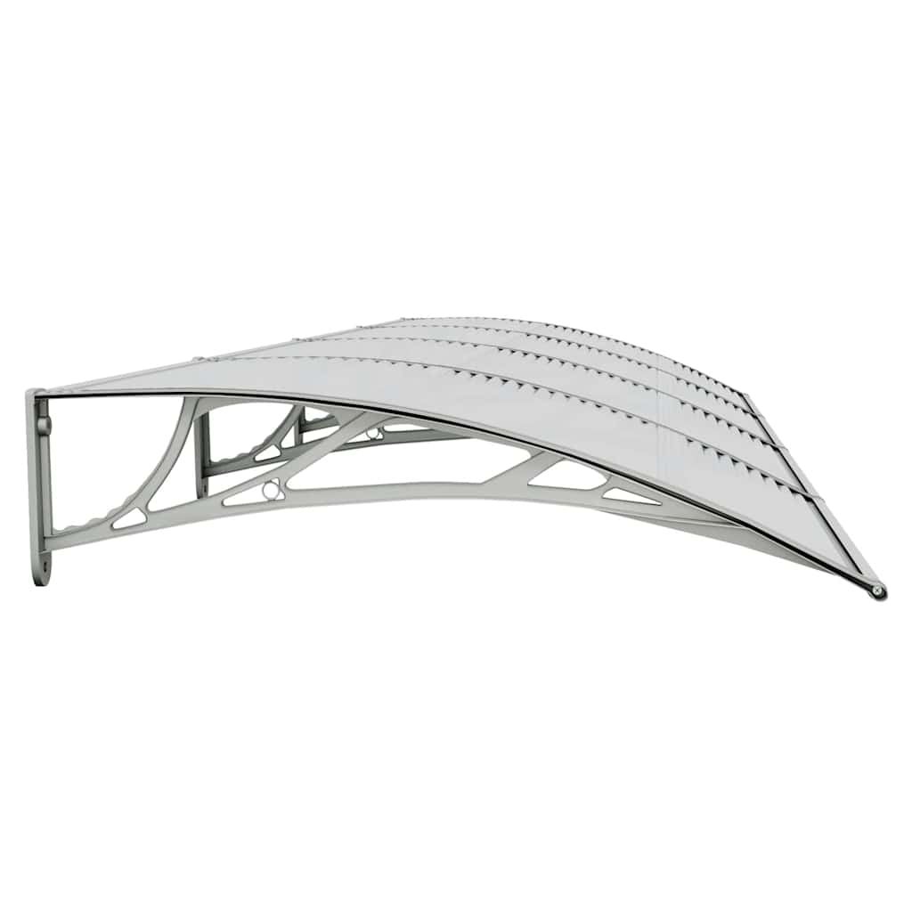 vidaXL Polycarbonate Door Canopy 350x100 cm Grey - Image 7 of 12