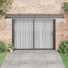 vidaXL Marquesina para Puerta de Policarbonato 350x75 cm Negra - Image 10 of 23