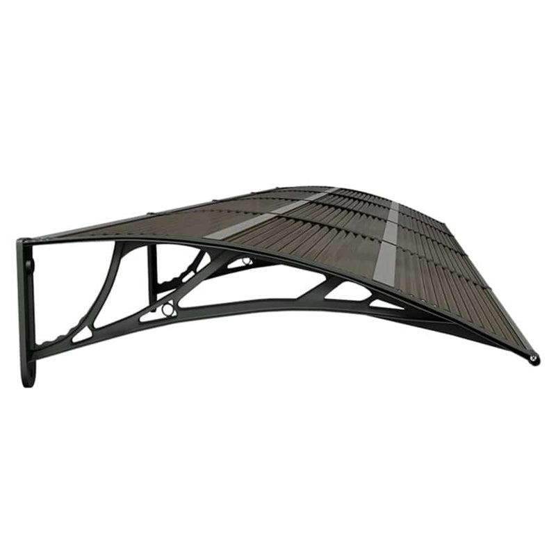 Tettoia per Porta Nera 400x75 cm Policarbonato - immagine 8 | SolPatio - Image 8 of 12