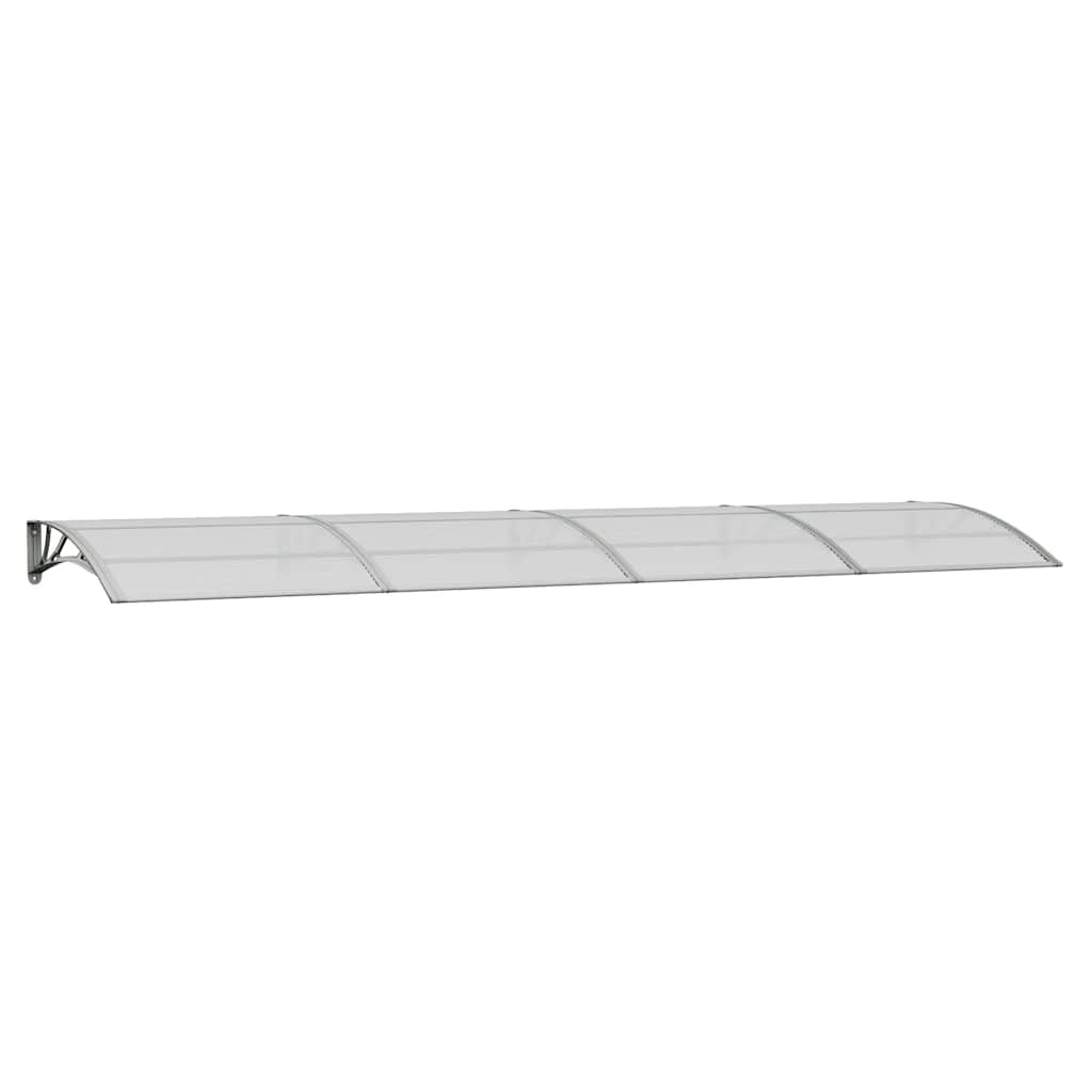 vidaXL Polycarbonate Door Canopy 350x100 cm Grey - Image 3 of 12