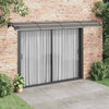 vidaXL Door Canopy, Polycarbonate and Aluminum, 400x100 cm, Black - Image 1 of 6