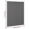 vidaXL Zanzariera per Finestre Bianca 100x120 cm - Image 7 of 7