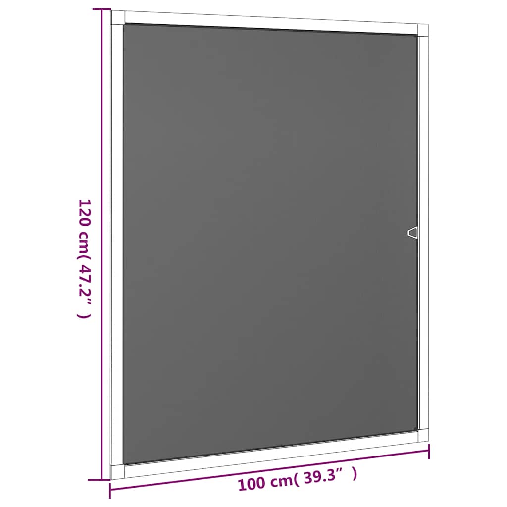 vidaXL Zanzariera per Finestre Bianca 100x120 cm - Image 7 of 7