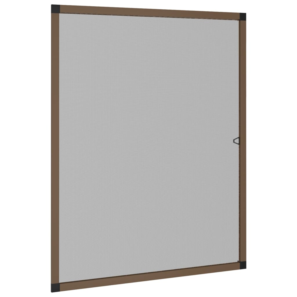 vidaXL Zanzariera per Finestre Marrone 100x120 cm - Image 2 of 7