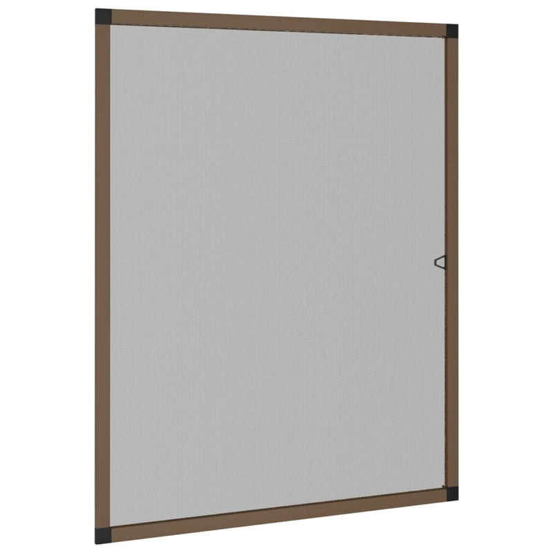 vidaXL Zanzariera per Finestre Marrone 100x120 cm - Image 2 of 7