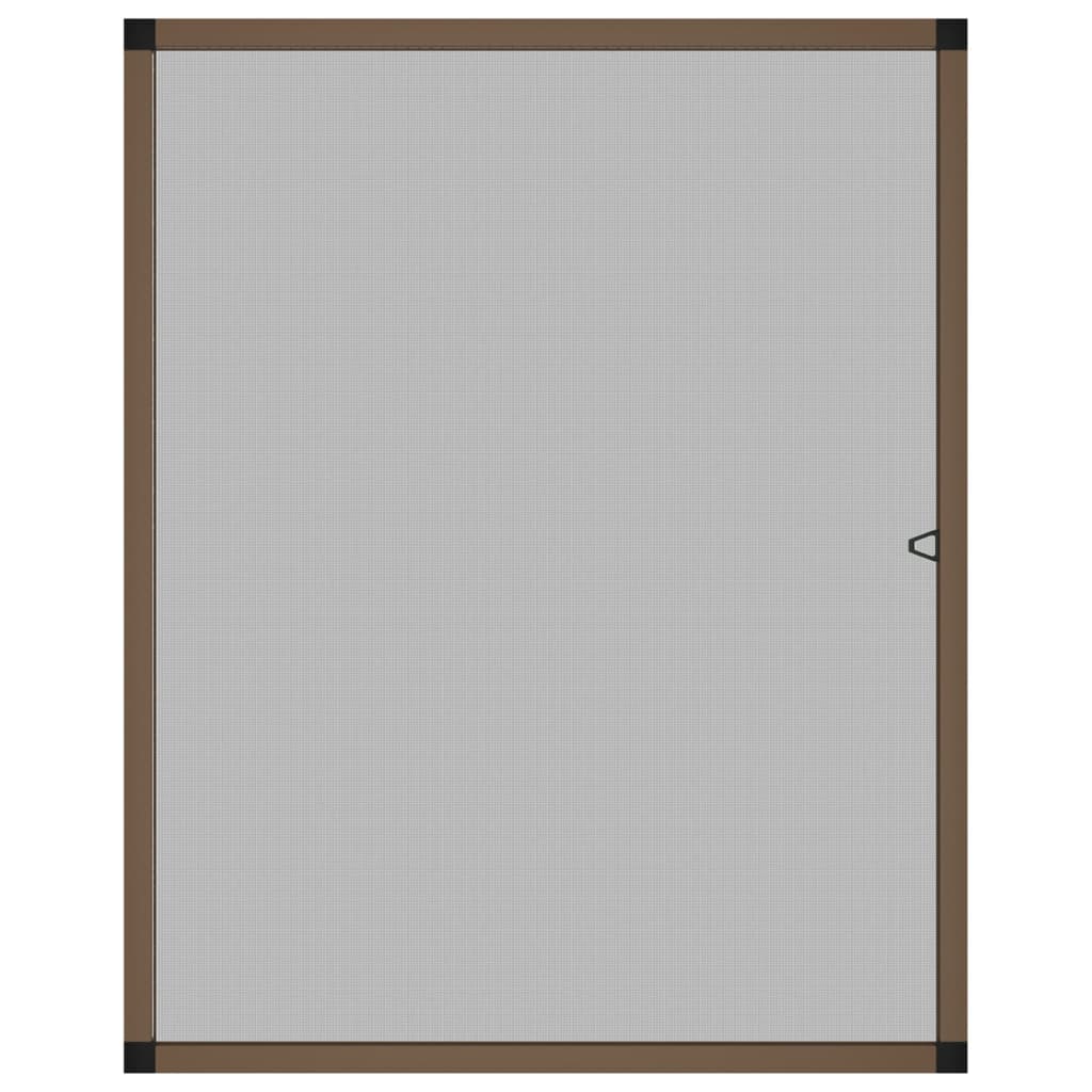 vidaXL Zanzariera per Finestre Marrone 100x120 cm - Image 3 of 7