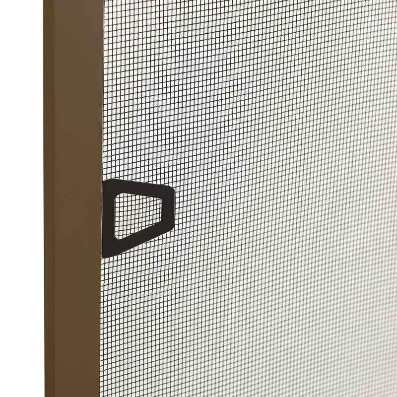 vidaXL Zanzariera per Finestre Marrone 100x120 cm - Image 4 of 7