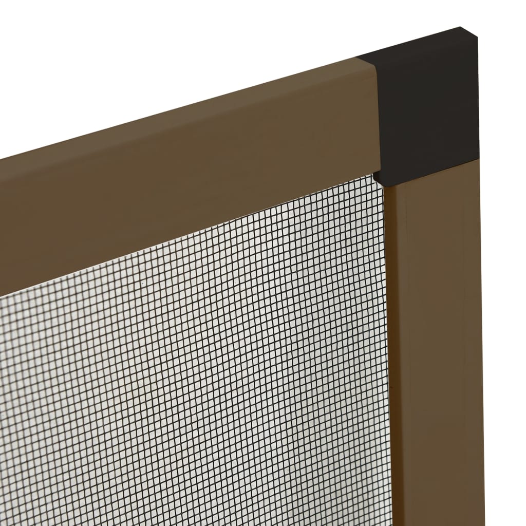 vidaXL Zanzariera per Finestre Marrone 100x120 cm - Image 5 of 7