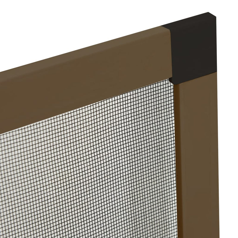 vidaXL Zanzariera per Finestre Marrone 100x120 cm - Image 5 of 7