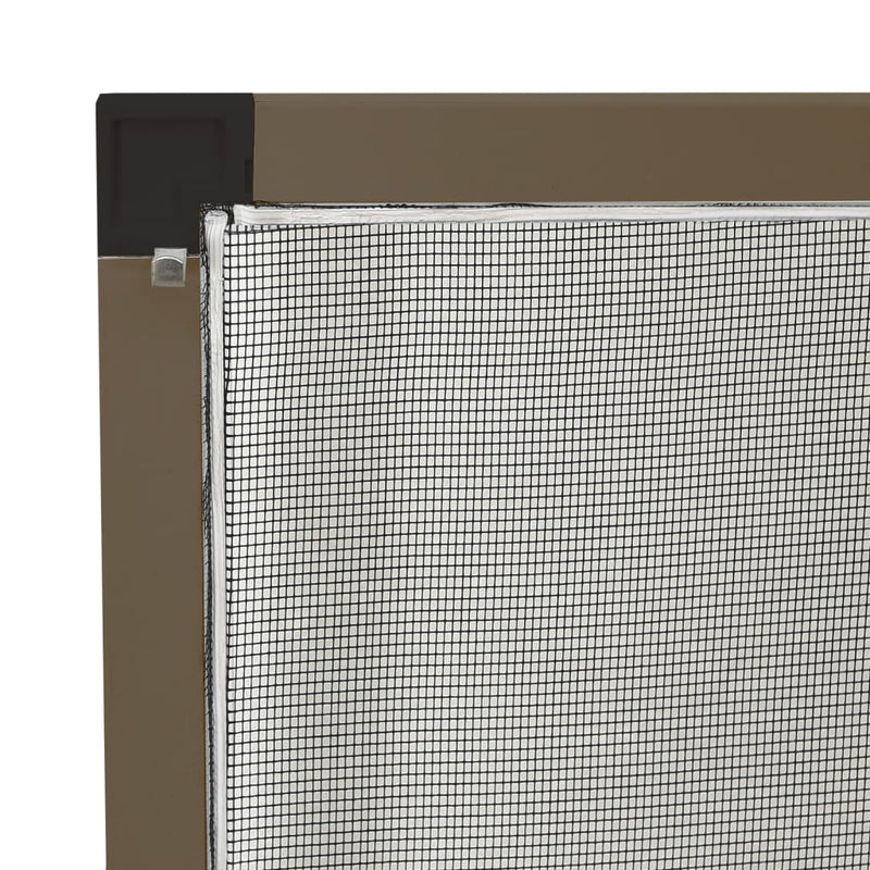 vidaXL Zanzariera per Finestre Marrone 100x120 cm - Image 6 of 7