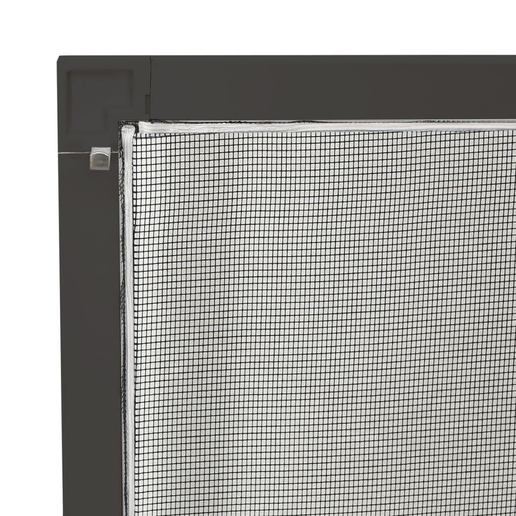 vidaXL Aluminum Window Screen 90x120 cm Anthracite - Image 11 of 14