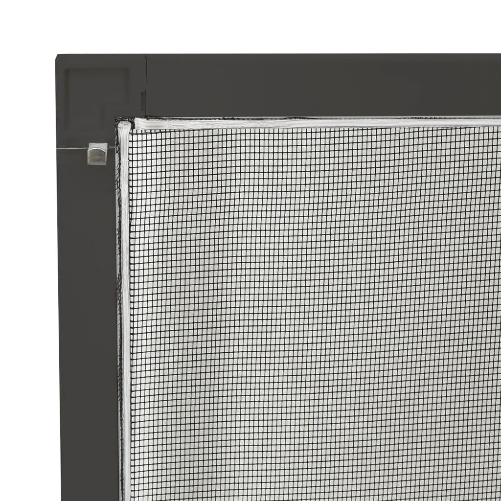 vidaXL Aluminum Window Screen 90x120 cm Anthracite - Image 12 of 14