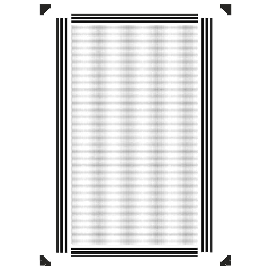 vidaXL Zanzariera Magnetica per Finestre in Fibra di Vetro, Tagliabile, 80x140 cm, Antracite - Image 14 of 21