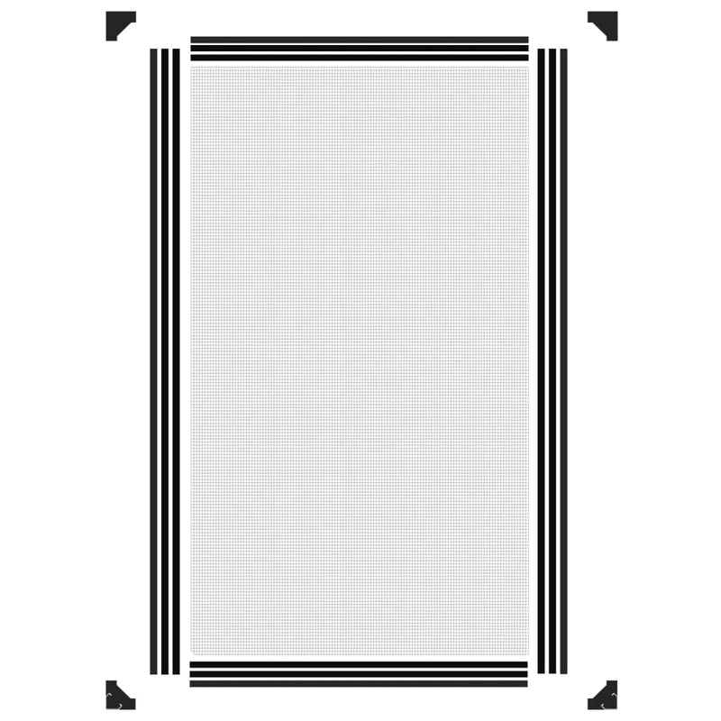 vidaXL Zanzariera Magnetica per Finestre in Fibra di Vetro, Tagliabile, 80x140 cm, Antracite - Image 14 of 21
