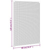 vidaXL Zanzariera Magnetica per Finestre Bianca 80x120 cm - Image 7 of 7