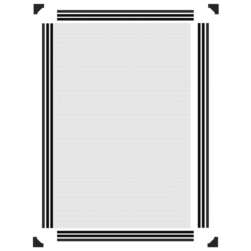 vidaXL Zanzariera Magnetica per Finestre in Fibra di Vetro, Tagliabile, 80x140 cm, Antracite - Image 15 of 21