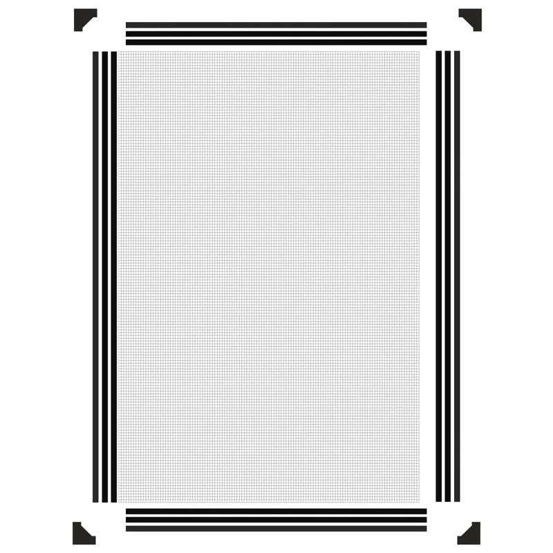 Zanzariera Magnetica per Finestre vidaXL, Antracite, 80x120 cm - immagine 5 | SolPatio - Image 5 of 7