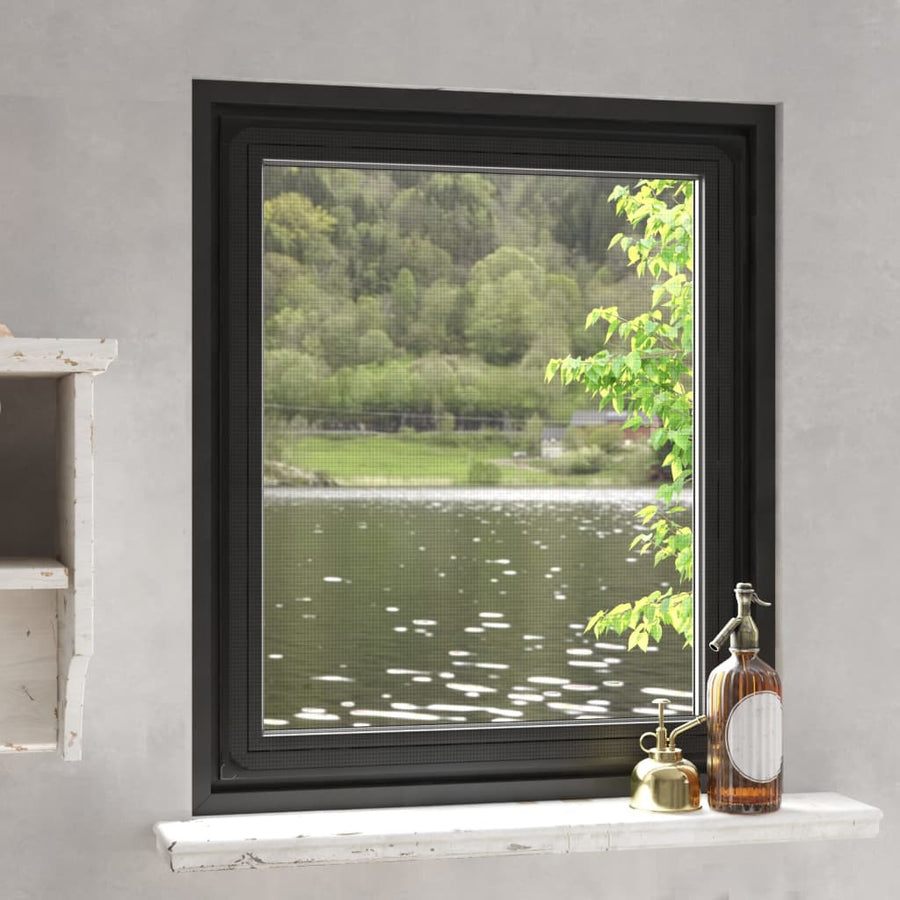 Zanzariera Magnetica per Finestre in Fibra di Vetro 100x120 cm Antracite - immagine 1 | SolPatio