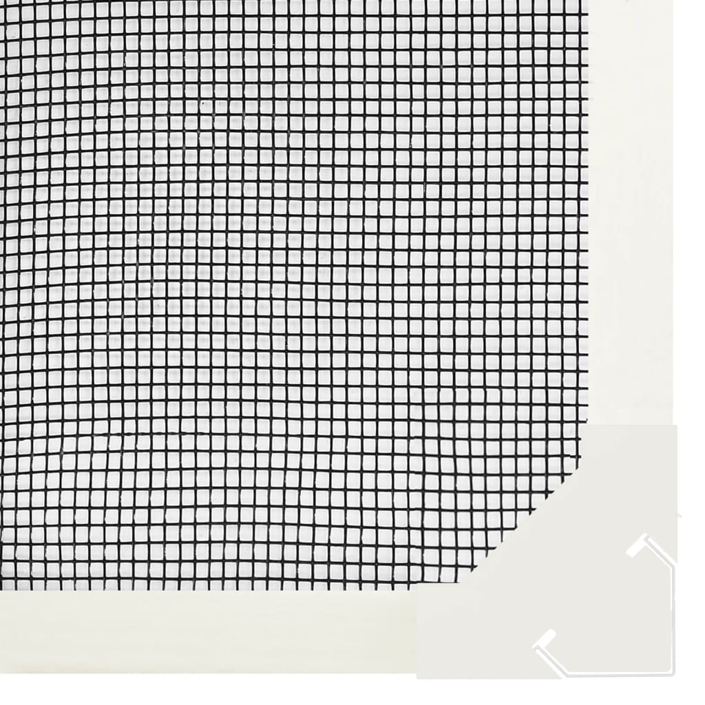 Zanzariera Magnetica per Finestre in Fibra di Vetro Tagliabile 120x140 cm Bianco - immagine 4 | SolPatio - Image 4 of 7