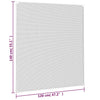 Zanzariera Magnetica per Finestre in Fibra di Vetro Tagliabile 120x140 cm Bianco - immagine 7 | SolPatio - Image 7 of 7