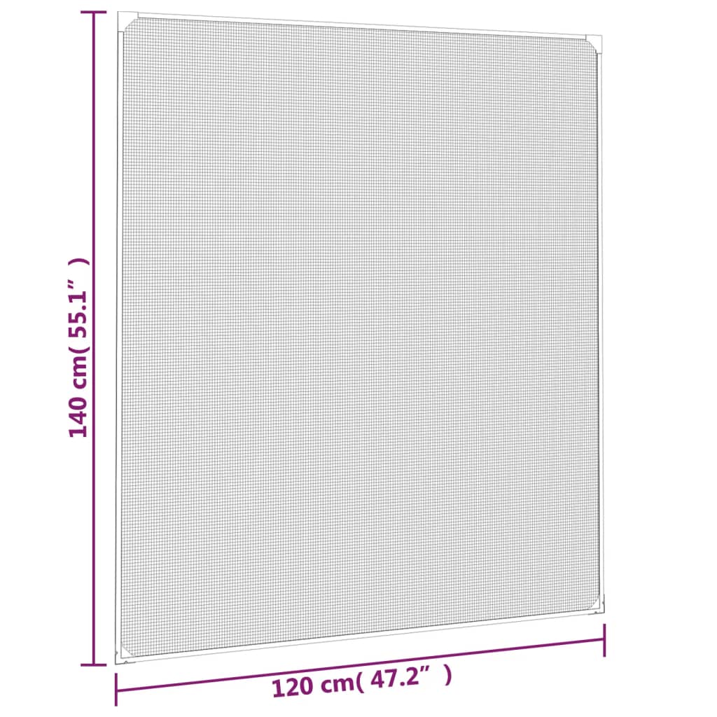 Zanzariera Magnetica per Finestre vidaXL, Antracite, 120x140 cm - Image 7 of 7
