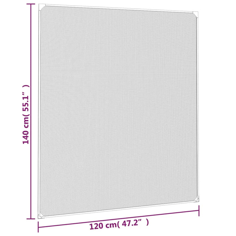 Zanzariera Magnetica per Finestre vidaXL, Antracite, 120x140 cm - Image 7 of 7