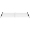 Marquesina para puerta vidaXL de policarbonato 122x90 cm Negro y transparente - Image 8 of 15