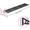 vidaXL Door Canopy Polycarbonate 396x90 cm Black and Transparent - Image 5 of 5