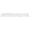 vidaXL Door Awning Polycarbonate 297.5x90x27.5 cm Grey and Transparent - Image 3 of 5