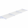 vidaXL Door Awning, Polycarbonate, 358.5x90 cm, Grey and Transparent - Image 2 of 5