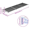 vidaXL Door Awning, Polycarbonate, 358.5x90 cm, Grey and Transparent - Image 5 of 5