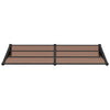 Toldo para puerta vidaXL de policarbonato y aluminio 122x90 cm, negro - Image 5 of 10