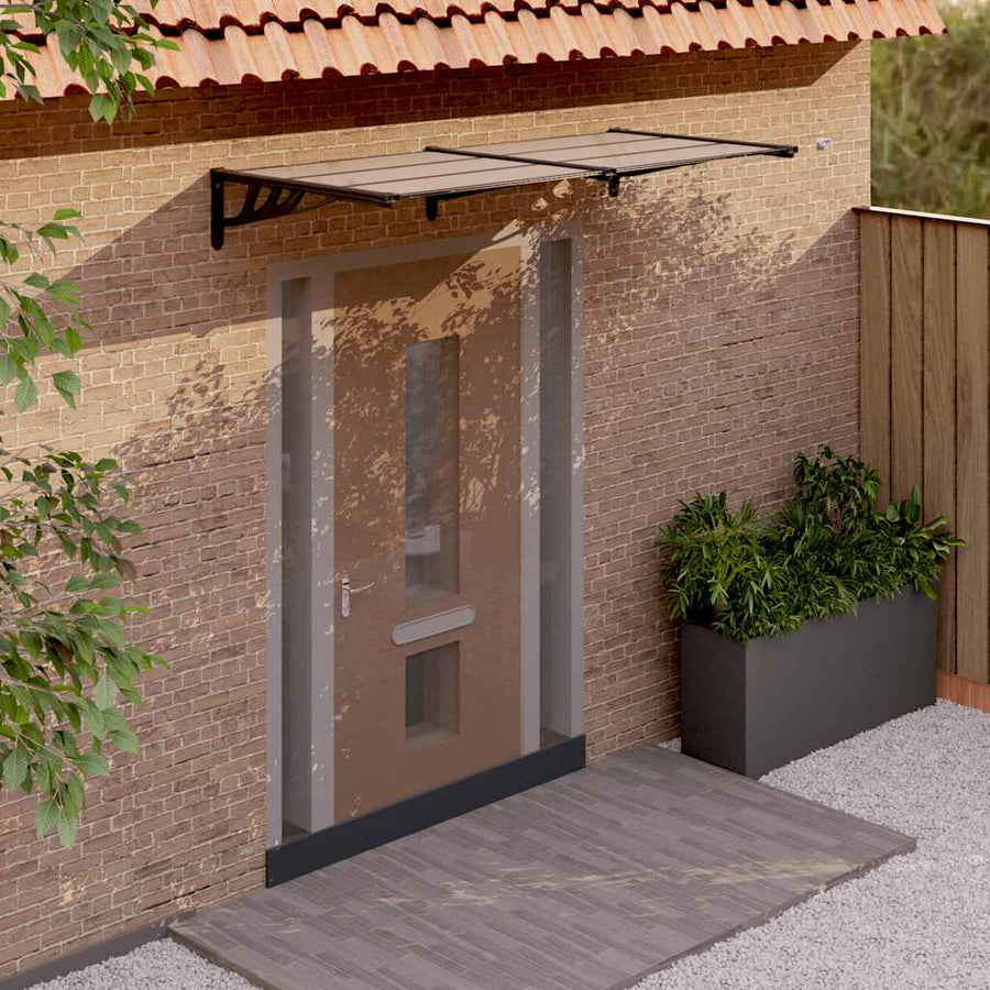 Tettoia per Porta Nera 199x90 cm in Policarbonato - immagine 1 | SolPatio