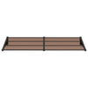 vidaXL Polycarbonate Door Awning 239x90 cm Black - Image 3 of 5