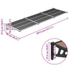 vidaXL Polycarbonate Door Canopy, 358.5x90 cm, Black - Image 10 of 10
