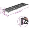 vidaXL Polycarbonate Door Awning, 152.5x90 cm, Black - Image 14 of 15