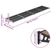 vidaXL Door Canopy, Polycarbonate and Aluminum, 396x90 cm, Black - Image 5 of 5